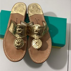 Women’s Jack Rogers Gold Sandals Size 9